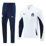 Olympique de Marseille 2024-25 White Jacket Tracksuit