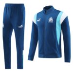 Olympique de Marseille Royal Blue-Sky Blue Jacket Tracksuit