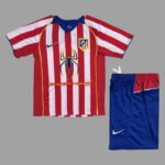Atletico Madrid 2004-05 Home Retro Kids Kit