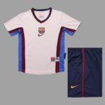 Barcelona 1998-01 Away Retro Kids Kit
