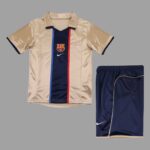 Barcelona 2001-02 Away Retro Kids Kit
