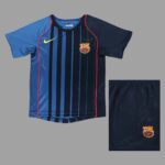 Barcelona 2004-05 Away Retro Kids Kit