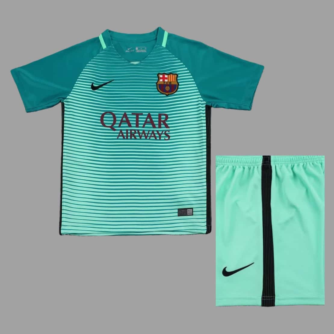 01-7056.jpg Barcelona 2016-17 Second Away Retro Kids Kit - Image 1