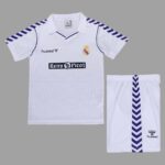 Real Madrid 1989-90 Home Retro Kids Kit
