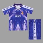 Real Madrid 1996-97 Away Retro Kids Kit