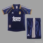 Real Madrid 1998-99 Second Away Retro Kids Kit