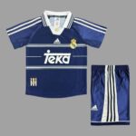 Real Madrid 1998-99 Away Retro Kids Kit