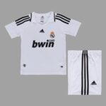 Real Madrid 2008-09 Home Retro Kids Kit