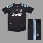 Real Madrid 2009-10 Away Retro Kids Kit