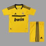 Real Madrid 2011-12 Yellow Goalkeeper Retro Kids Kit