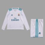 Real Madrid 2017-18 Home Long Sleeve Retro Kids Kit