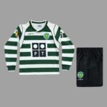 Sporting Lisbon 2002-03 Home Long Sleeve Retro Kids Kit