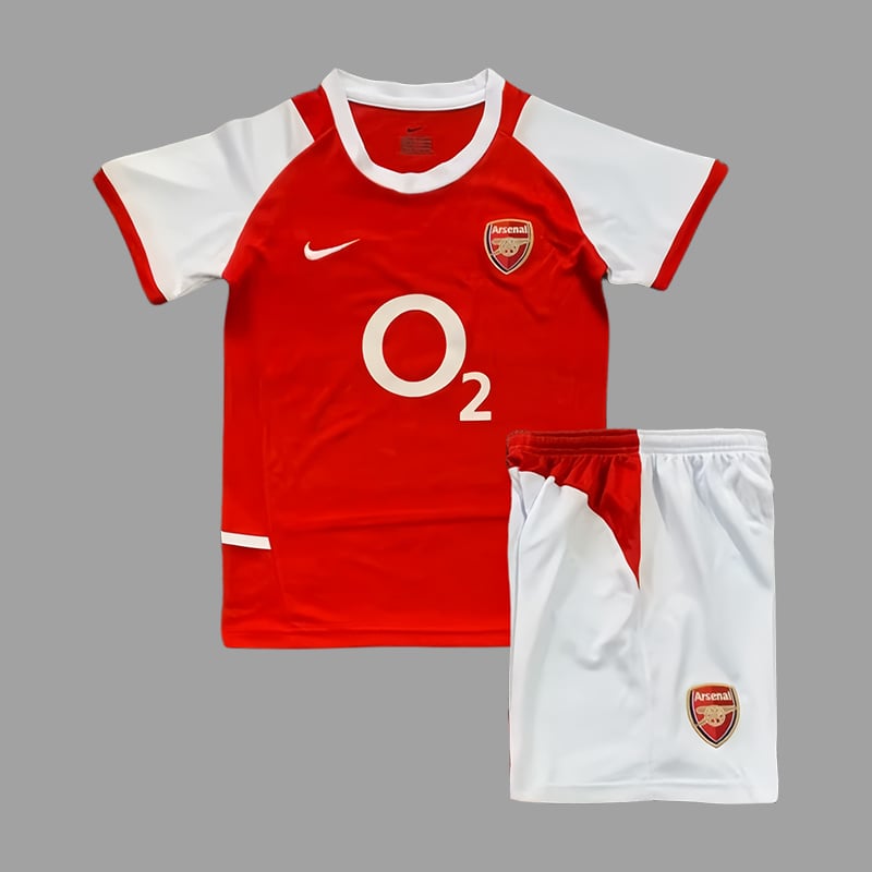 01-7117.jpg Arsenal 2002-04 Home Retro Kids Kit - Image 1
