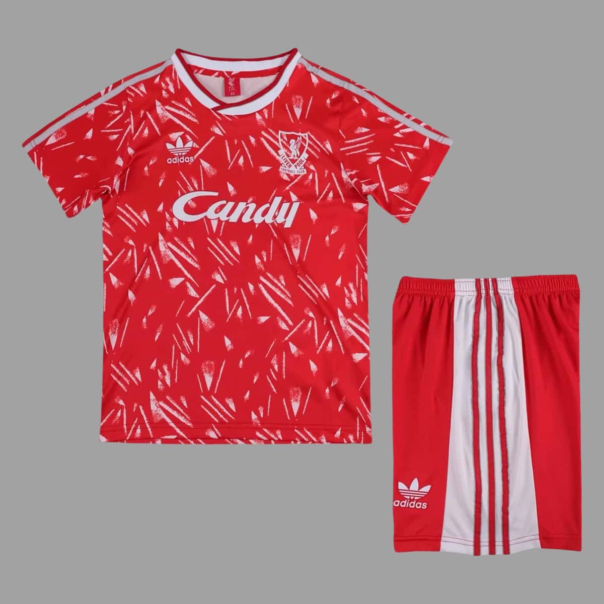 01-7135.jpg Liverpool 1989-91 Home Retro Kids Kit - Image 1