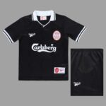 Liverpool 1996-97 Black Retro Kids Kit