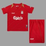 Liverpool 2005-06 Home Retro Kids Kit