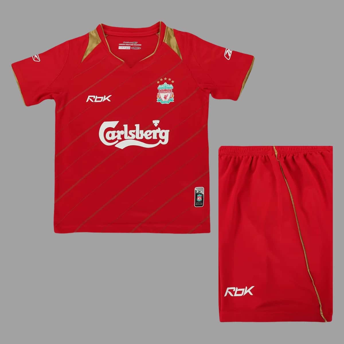 01-7151.jpg Liverpool 2005-06 Home Retro Kids Kit - Image 1