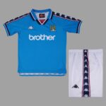 Manchester City 1997-98 Home Retro Kids Kit