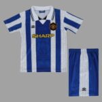 Manchester United 1994-96 Second Away Retro Kids Kit