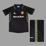 Manchester United 1998-99 Second Away Retro Kids Kit