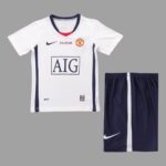 Manchester United 2008-09 Away Champions League Final Retro Kids Kit