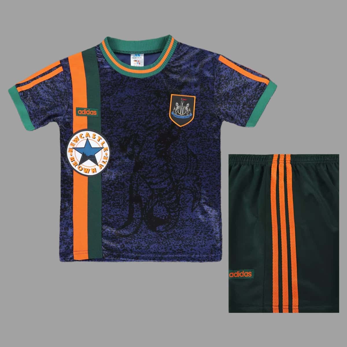 01-7190.jpg Newcastle United 1997-98 Away Retro Kids Kit - Image 1