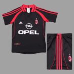 AC Milan 2000-01 Second Away Retro Kids Kit