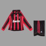 AC Milan 2006-07 Home Long Sleeve Retro Kids Kit