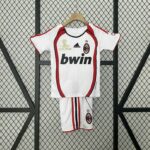 AC Milan 2006-07 Away Champions League Retro Kids Kit
