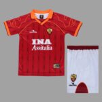 AS Roma 1999-00 Home Retro Kids Kit