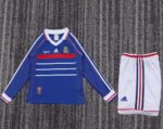 France 1998 FIFA World Cup Home Long Sleeve Retro Kids Kit