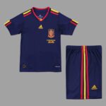 Spain 2010 FIFA World Cup Away Retro Kids Kit