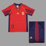 Spain 1998 FIFA World Cup Home Retro Kids Kit