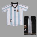Argentina 1998 FIFA World Cup Home Retro Kids Kit