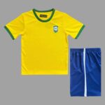 Brazil 1970 FIFA World Cup Home Retro Kids Kit