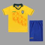 Brazil 1994 FIFA World Cup Home Retro Kids Kit