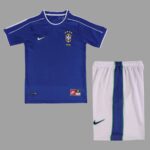 Brazil 1998 FIFA World Cup Away Retro Kids Kit