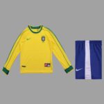 Brazil 1998 FIFA World Cup Home Long Sleeve Retro Kids Kit