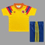 Colombia 1990 FIFA World Cup Home Retro Kids Kit