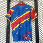 DR Congo 2026 FIFA World Cup Blue-Red-Yellow Brushstroke Special Edition Jersey - Image 2