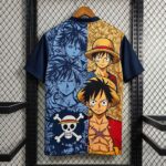 Japan 2026 FIFA World Cup Blue-Yellow Luffy Skull Special Edition Jersey - Image 2