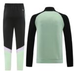 Real Madrid 2024-25 Black-Green Jacket Tracksuit - Image 2