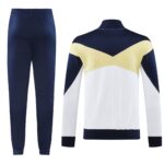 UNAM Pumas 2024-25 White-Blue Jacket Tracksuit - Image 2
