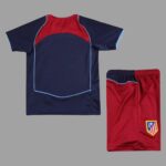 Atletico Madrid 2004-05 Away Retro Kids Kit - Image 2