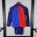 Barcelona 1999-00 Home Long Sleeve Retro Kids Kit - Image 2
