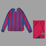 Barcelona 2005-06 Home Long Sleeve Retro Kids Kit - Image 2