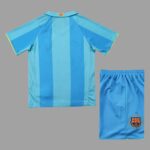 Barcelona 2007-08 Away Retro Kids Kit - Image 2