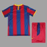 Barcelona 2010-11 Home Retro Kids Kit - Image 2