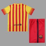 Barcelona 2013-14 Away Retro Kids Kit - Image 2