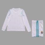 Real Madrid 2017-18 Home Long Sleeve Retro Kids Kit - Image 2